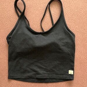 Vuori Halo Performance Crop, Azure Heather, Small